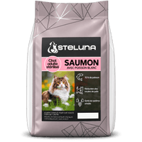 Croquettes Chat Adulte Stérilisé - Saumon et Poisson Blanc