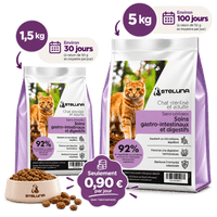 Croquettes Chat Adulte Stérilisé - Soins Gastro-Intestinaux et Digestifs